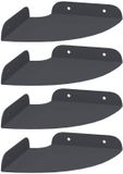 vidaXL Hoek Plank 4 st Antraciet 15 x 15 x 2 cm