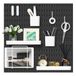 VUSIGN Pegboard Combinatie Muur Organizer Kit, 4 Stuks Pegboards en 17 Accessoires Modulaire Hanging, Wall Mount Display Peg Board Panel Kits voor Slaapkamer, Thuis, Kantoor, Badkamer, 22" x 22"