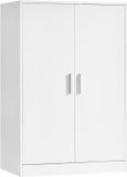 VASAGLE Schoenenkast – Wolkenwit – 5 niveaus – 2 deuren – Verstelbare planken – MDF/Spaanplaat – 60 x 36 x 90,4 cm