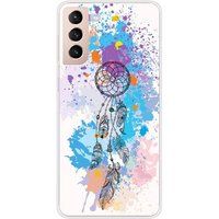 Samsung Galaxy S21 Plus Dreamcatcher Color Bedrukt Siliconen Hoesje