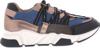 Dwrs Dames Sneakers Los Angeles Denim Combi Jeansblauw - Maat 37