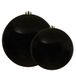 Decoris Grote Kerstballen - Zwart - 2 Stuks - 14 & 20 cm