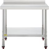VEVOR Werktafel Keuken RVS 36x24x35 inch