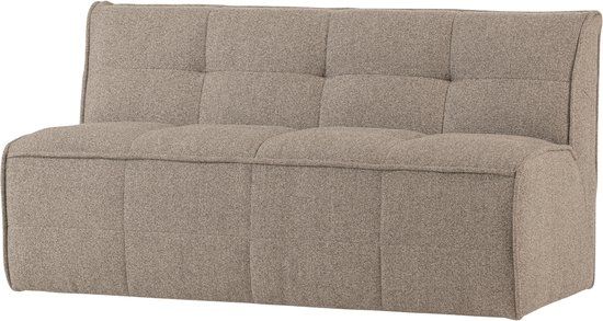 vtwonen Cluster Eetbankje Met Rugleuning - Bouclé - Khaki Bruin