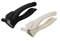 Fackelmann Garlic Press Plastic 17 cm Stainless Steel Black or White Approx. 16.5 x 2.5 x 5.5 cm