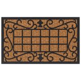 vidaXL Deurmat rechthoekig 45x75 cm rubber en kokosvezel
