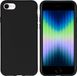 iMoshion Color Backcover - Siliconen Hoesje voor iPhone SE (2022/2020) / 8 / 7 - Zwart