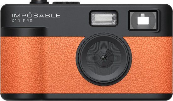 IMPÓSABLE X10 PRO Signal Orange 12MP Screenless Retro Camera incl 4GB Memory Card