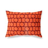 BonaMaison Oranje-Bordeaux Decoratieve Kussensloop, Kussenhoezen Bank, Decoratieve Kussenhoesjes, Kussensloop; Sofa, Slaapkamer, Kantoor, Auto 45x60 Cm - Ontworpen en vervaardigd in Turkije
