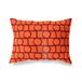 BonaMaison Oranje-Bordeaux Decoratieve Kussensloop, Kussenhoezen Bank, Decoratieve Kussenhoesjes, Kussensloop; Sofa, Slaapkamer, Kantoor, Auto 45x60 Cm - Ontworpen en vervaardigd in Turkije
