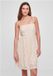 Urban Classics Robe Manches Courtes Col Carré Beige 4XL