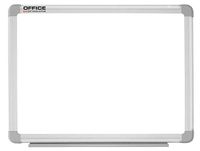 Office Products Magnetisch whiteboard magneetbord om droog te vegen met pennenbakje, 90 x 60 cm gelakt frame van aluminium