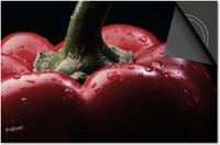 Dietrix Inductie beschermer 78x52 - Groente en Fruit - Rode paprika van dichtbij