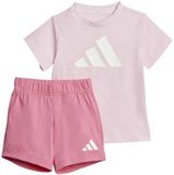 Adidas Essentials Tee Set Roze 3-4 Years Kinderen