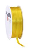Präsent cadeaulint, polyester, geel, 50 m spoel 6 mm
