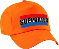 Bellatio Decorations Oranje supporter pet / cap met Nederlandse vlag - Adultes - EK / WK - Holland fan petje / kleding