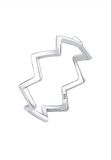 Elli damesring Geo Zick Zack hoekig Edgy Trend Blogger in 925 sterling zilver