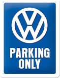 Nostalgic Art Merchandising Nostalgic Art Volkswagen Parking Only Metalen Wandbord 15x20 cm