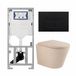 Geberit QeramiQ Dely Toiletset - Mat Zwart