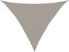 vidaXL Zonnezeil 160 g/m² driehoekig 5x5x6 m HDPE lichtgrijs