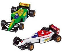 Goki raceauto speelgoed set van 2x stuks formule 1 wagens 10 cm - speelgoed auto&apos;s