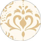 Bonateks Ronde digitaal bedrukte muismat, antislip onderkant, voor kantoor en thuis, diameter: 22 cm