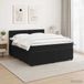 vidaXL Boxspringbed met matras, zwart, 180 x 200 cm, fluweel