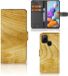 B2Ctelecom GSM Hoesje Samsung Galaxy A21s - Book Case - Licht Hout