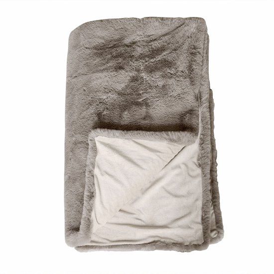LOBERON Plaid Brisvento taupe