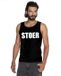 Bellatio Decorations Shoppartners Bv Stoer tekst singlet shirt/ tanktop zwart heren XXL