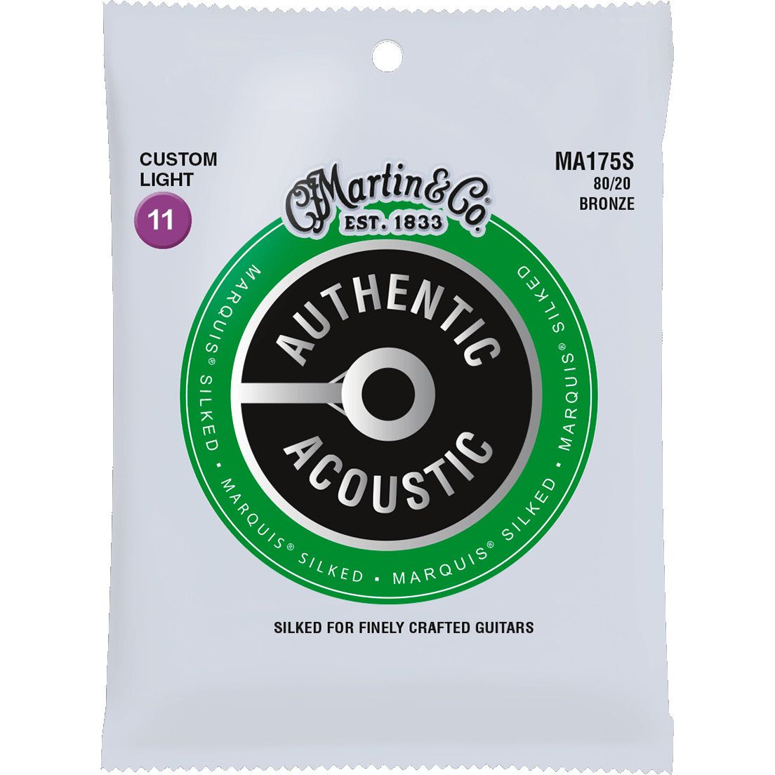 Martin Strings MA175S Authentic Acoustic Silked 80/20 Bronze