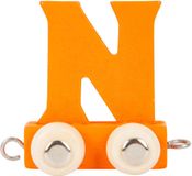 Small Foot Wooden Letter Train Orange - N - 12 pieces