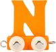 Small Foot Wooden Letter Train Orange - N - 12 pieces