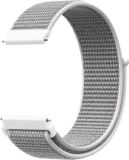 DrPhone SWB2 Universele 20mm Nylon Geweven Elastische Band met klittenband - Horlogeband – Armband – Grijs