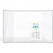 Abc Vitre Abc 14 - Verre prismatique pour poêle à bois - (95 + 248 + 95) x 260 mm (l2+l1+l3 x H1) - 4 mm