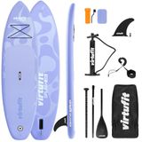 Virtufit Splash Opblaasbaar SUP Board 255 cm - Complete Set - Blauw / Wit