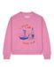 Watapparel Sweatshirt 'Pasta lover club' blauw / roze / rood