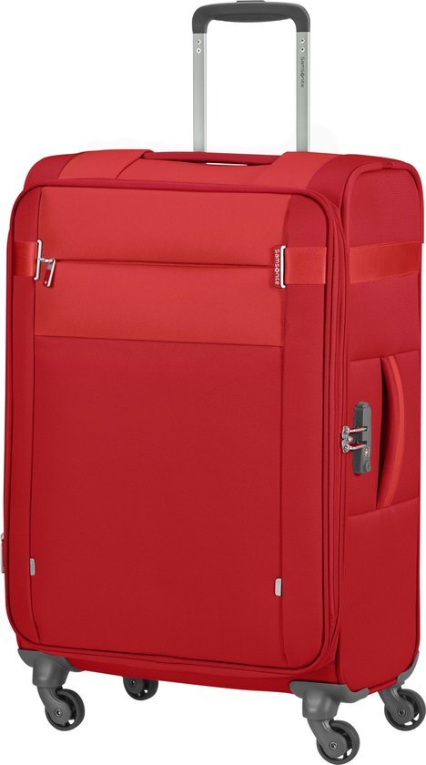 Samsonite Samsonite Citybeat Spinner 66 Exp red Zachte koffer Rood