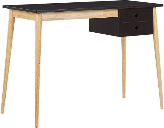 Beliani EBEME Bureau - Zwart - MDF - 106x48x77cm