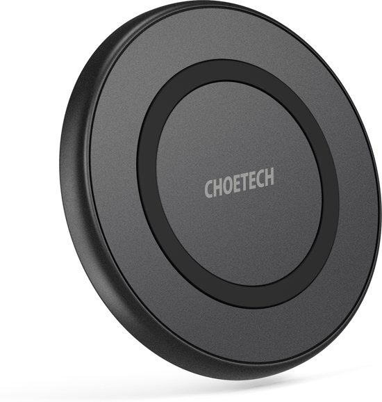 Choetech - Draadloze QI Smartphone oplader / Wireless Charger - 10W - Fast Charge - Anti-Slip ontwerp - Zwart