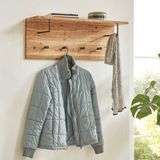 Haku Wandpaneel Met Plank En 4 Knoppen | Royal Oak-design | Bruin | Hout
