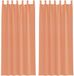 vidaXL - Gordijnen - voile - met - lussen - 2 - st - terracotta - 140x225 - cm