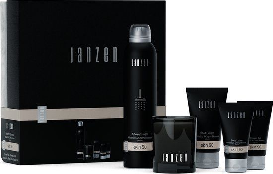 JANZEN Gift Set M Skin 90 - Bloemig - Vrouwen - 5 stuks - 375 ml