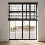 Cocoon Home Jalousie Bambus Jalousie inklusive Montagematerial, Cocoon Bambus Jalousien 50 x 130 cm - 50mm Lamellen - Noir