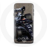 Maniacase Etui voor Samsung Galaxy J3 2017 Formule 1 Yuki Tsunoda F1 Coureur Blauw