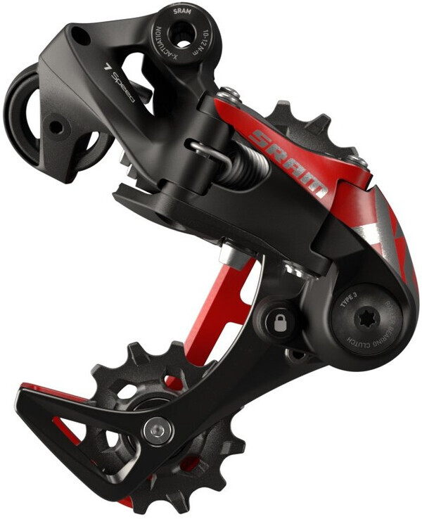 SRAM X01 DH A3, uniseks, volwassenen, zwart, 1 maat