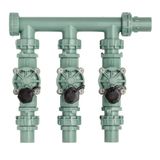 Orbit WaterMaster voorgemonteerde verdeler met Easy Wire 3 ventielen. 3/4 In. & 1 In.