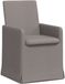 vidaXL Eetkamerstoelen 2 st Stof Taupe 57 x 67 x 95 cm