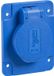 Schneider Electric PKS61B Wandcontactdoos met randaarde en klapdeksel Compleet Blauw 1 stuk(s)