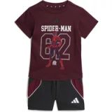 Adidas Sportswear Adidas Marvel Spider-Man T-shirtset - Kinderen - Bordeaux